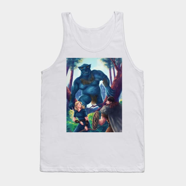 Valheim troll attack Tank Top by amusedcow_art